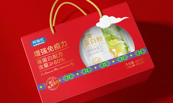 邦蓓優(yōu)蛋白粉禮盒包裝設計x北斗設計 
